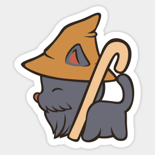 Mage Wizard Cat Witch by Tobe Fonseca Sticker